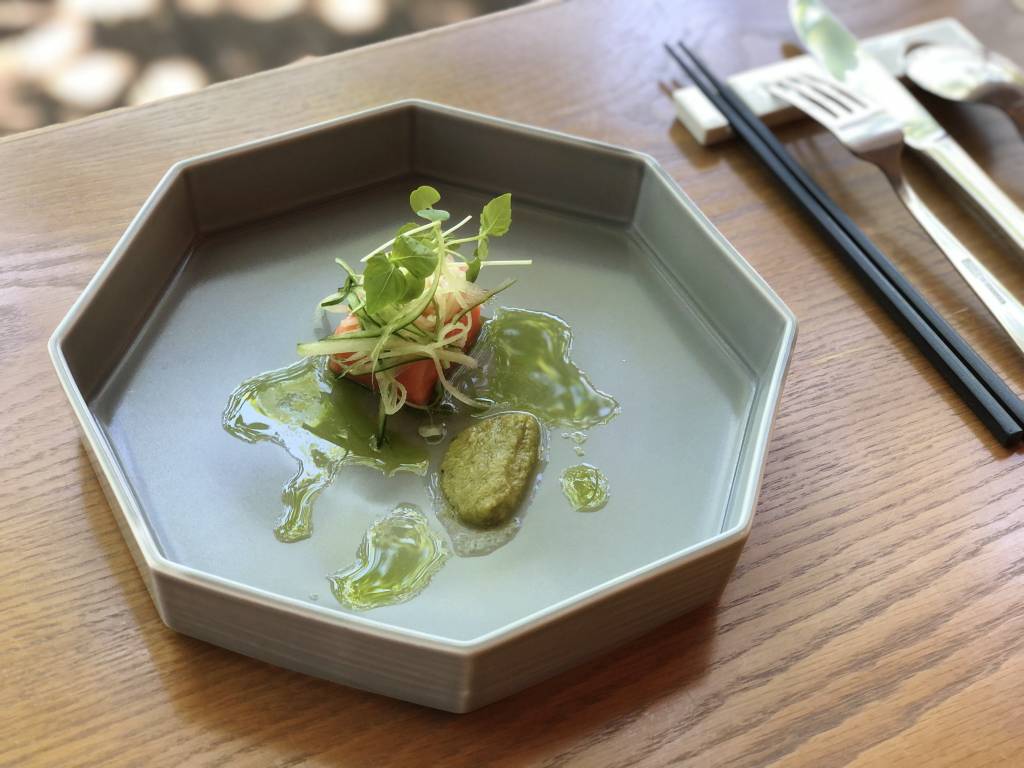 サーモンのコンフィ