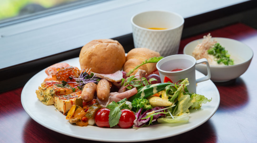 朝食ビュッフェ